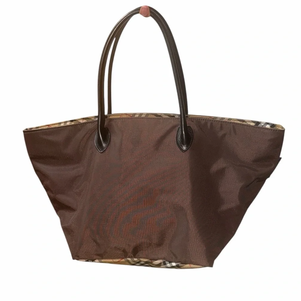 Authentic Burberry Nova Check Blue Label Tote Nylon Bag.(EUC) - Picture 3 of 15